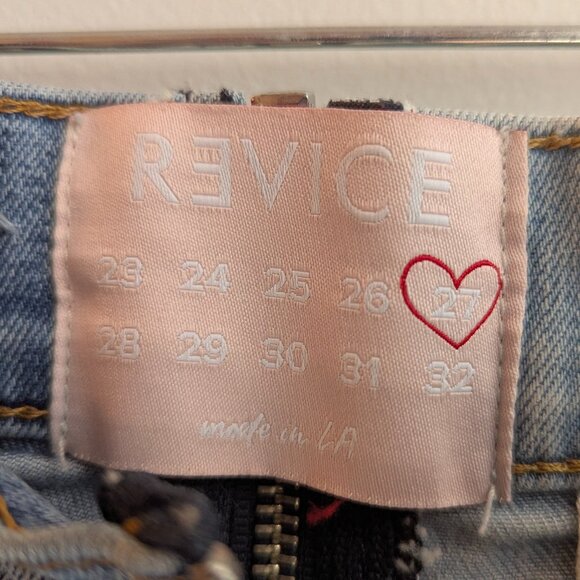 REVICE Denim- YING YANG wrap around ZIPPER Jeans 27 - Picture 8 of 9